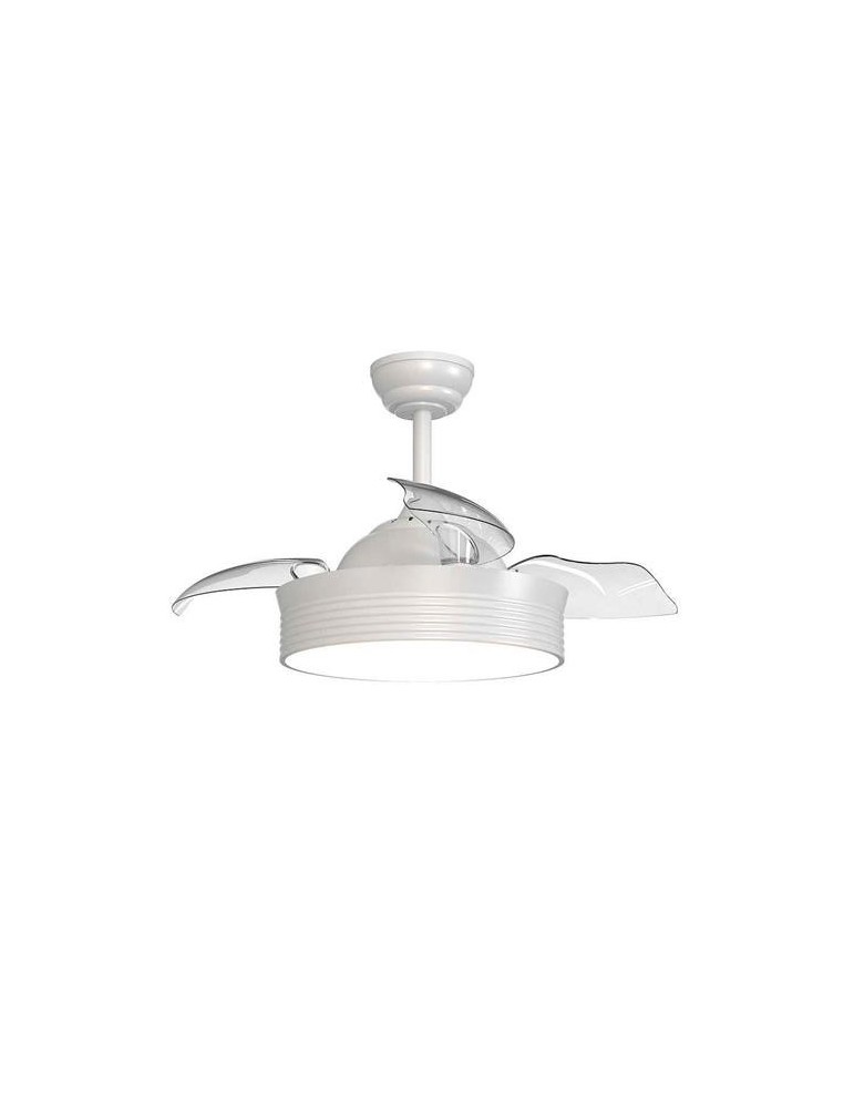 VENTILADOR DE TECHO RETRACTIL BOMBAY -L BLANCO