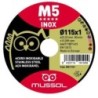 DISCO M5 CORTE EXTRAFINO INOX T41 115X1 22.23