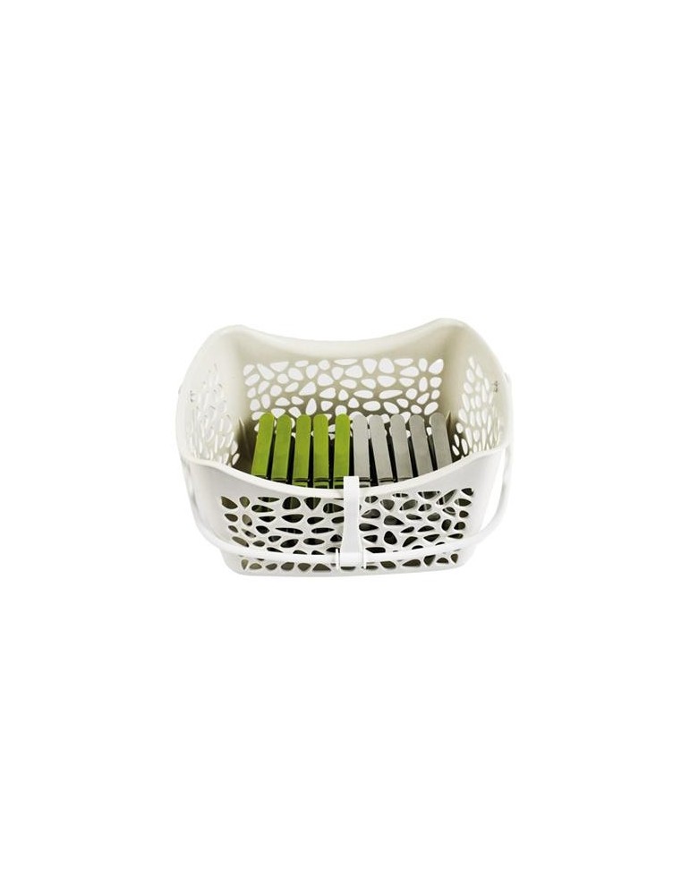 CESTO CON 24 PINZAS PLASTICO RECICLADO 5152124