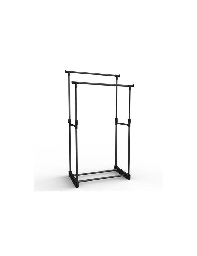 PERCHERO DOBLE NEGRO 77X39X157CM 7HOUSE 80431