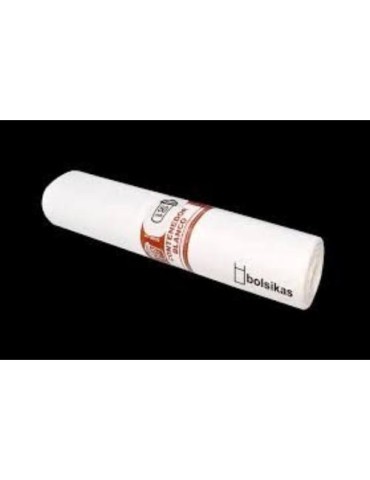 BOLSA BASURA BLANCA 53X60 GALGA 70 30L (ROL-25)