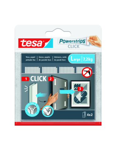 TIRAS CUELGA CUADROS POWERSTRIPS CLICK 4X2 GRANDE