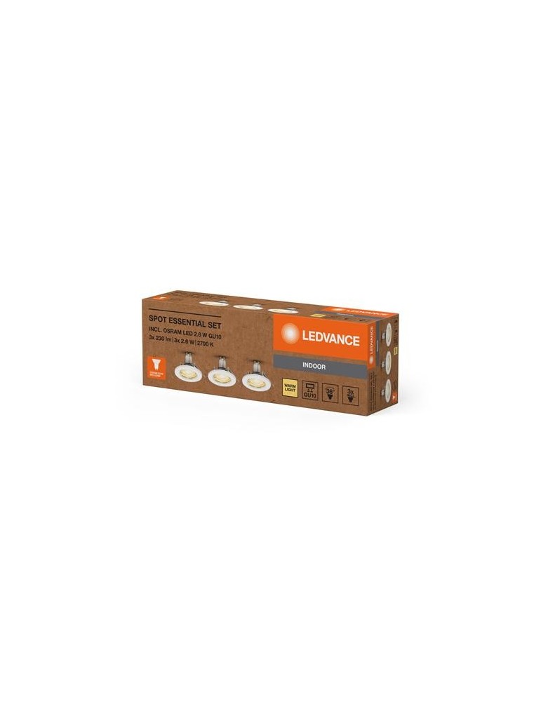 FOCO SPOT ESSENTIAL BLANCO 2.6W GU10 BL-3