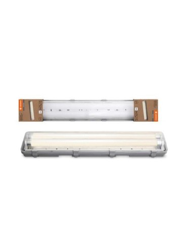 PANTALLA ESTANCA ESSENTIAL 60CM 2X7W 840