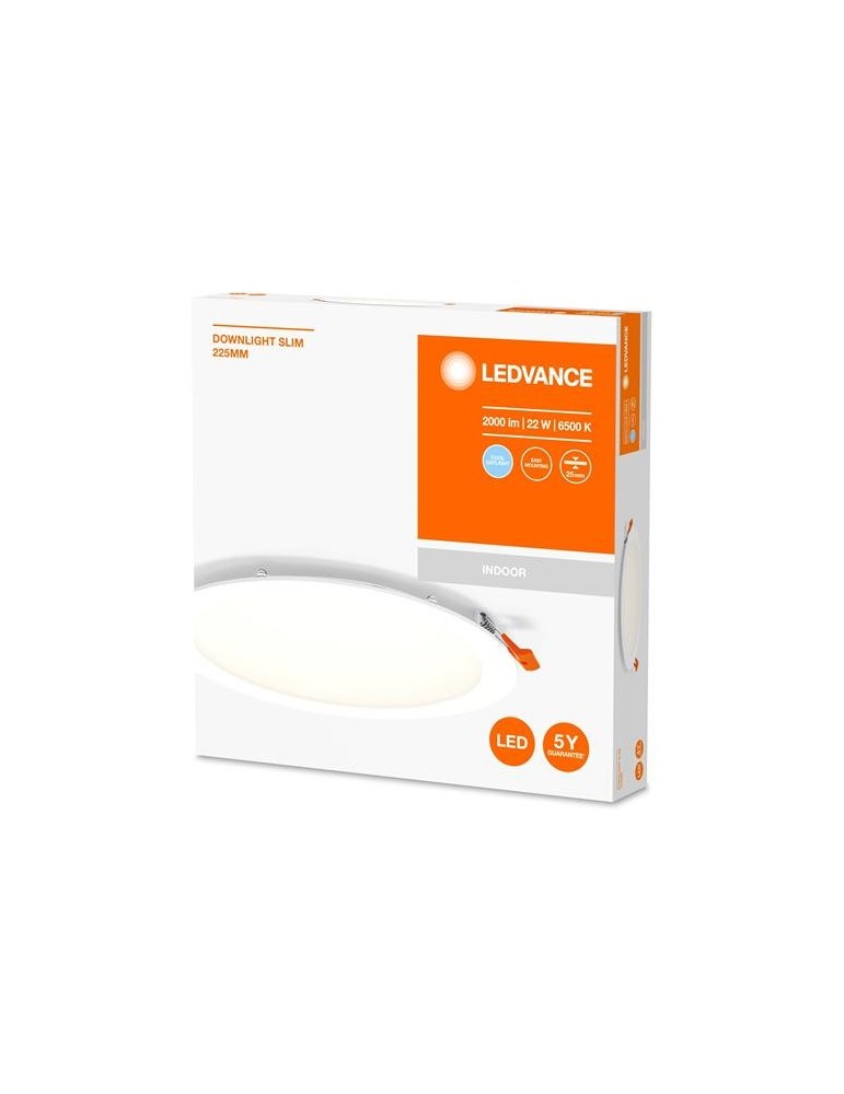 FOCO DOWNLIGHT SLIM 225MM 22W 6500K 230V BLANCO