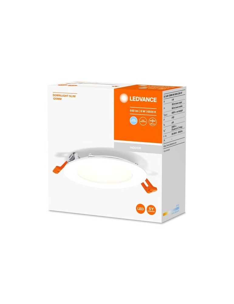 FOCO DOWNLIGHT SLIM 120MM 8W 6500K 230V BLANCO