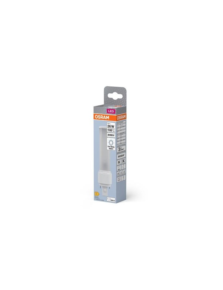 LAMPARA LED DULUX D26 EM 9W 830 G24D-3 FRIA