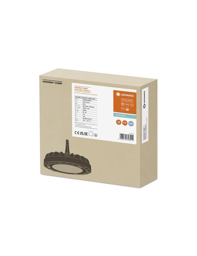 CAMPANA COMPACT 83W 6500 IP65 10000LUM