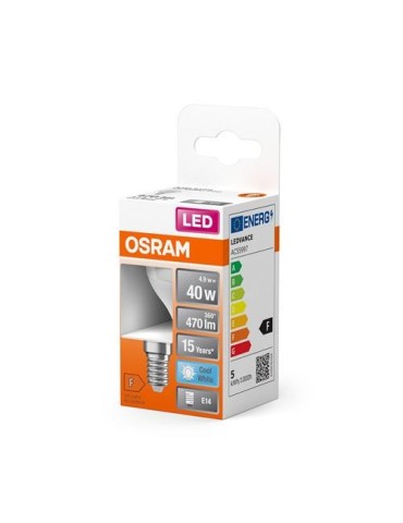 BOMBILLA LED ESFERICA 4.9W/840 E14 NEUTRA