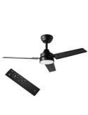 VENTILADOR DE TECHO METAL 40W 106CM NEGRO LED 15W