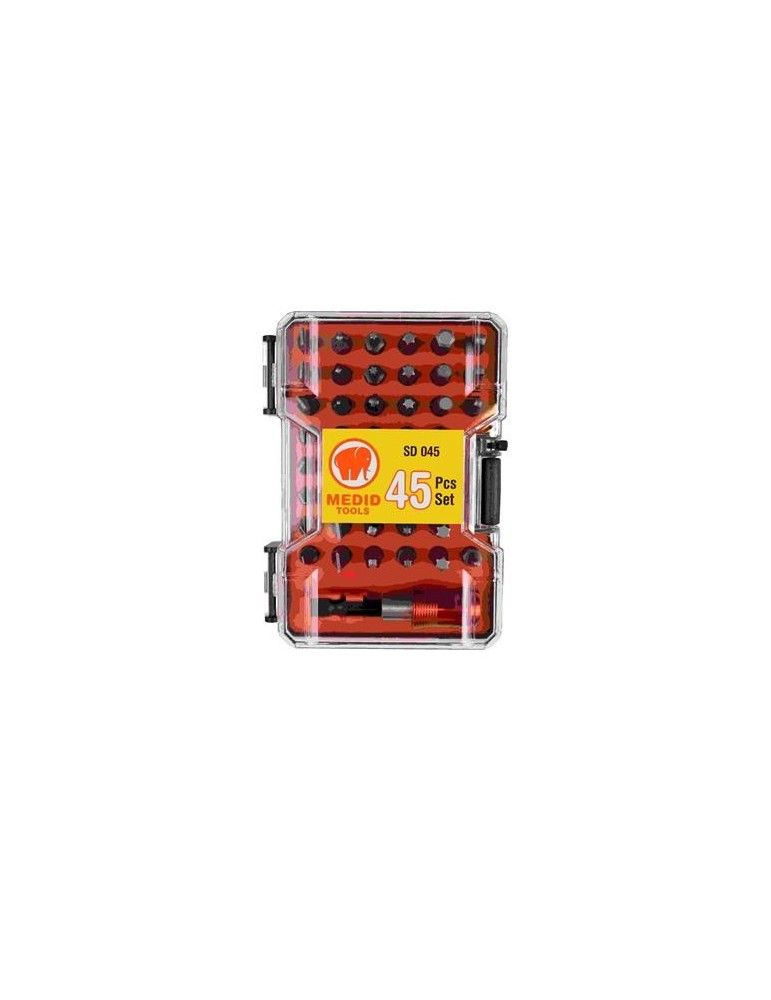JUEGO 45 PUNTAS 6,3X25MM+ ADAPTADOR MAG SD045