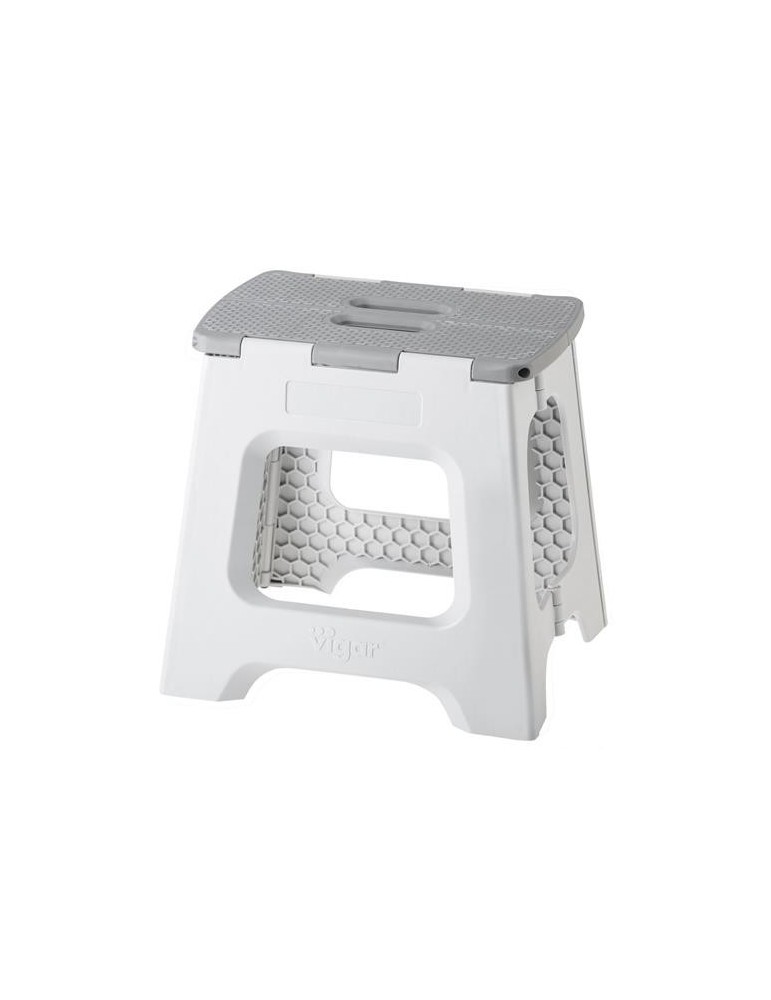 TABURETE 32CM COMPACT PLEGABLE GRIS 8917