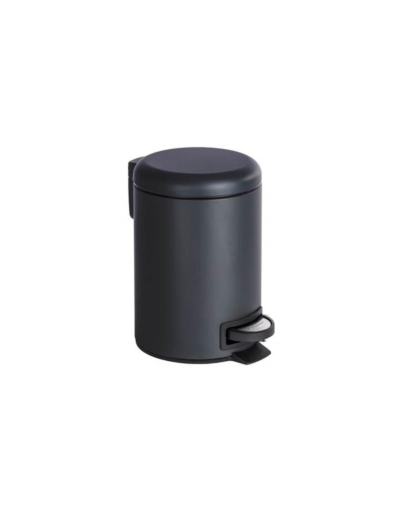 CUBO DE PEDAL PARA COSMETICA LEMAN, NEGRO, 3 LTS.