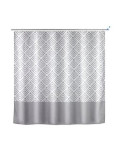 CORTINA DE DUCHA 180X200 POLIESTER GRIS 24687100