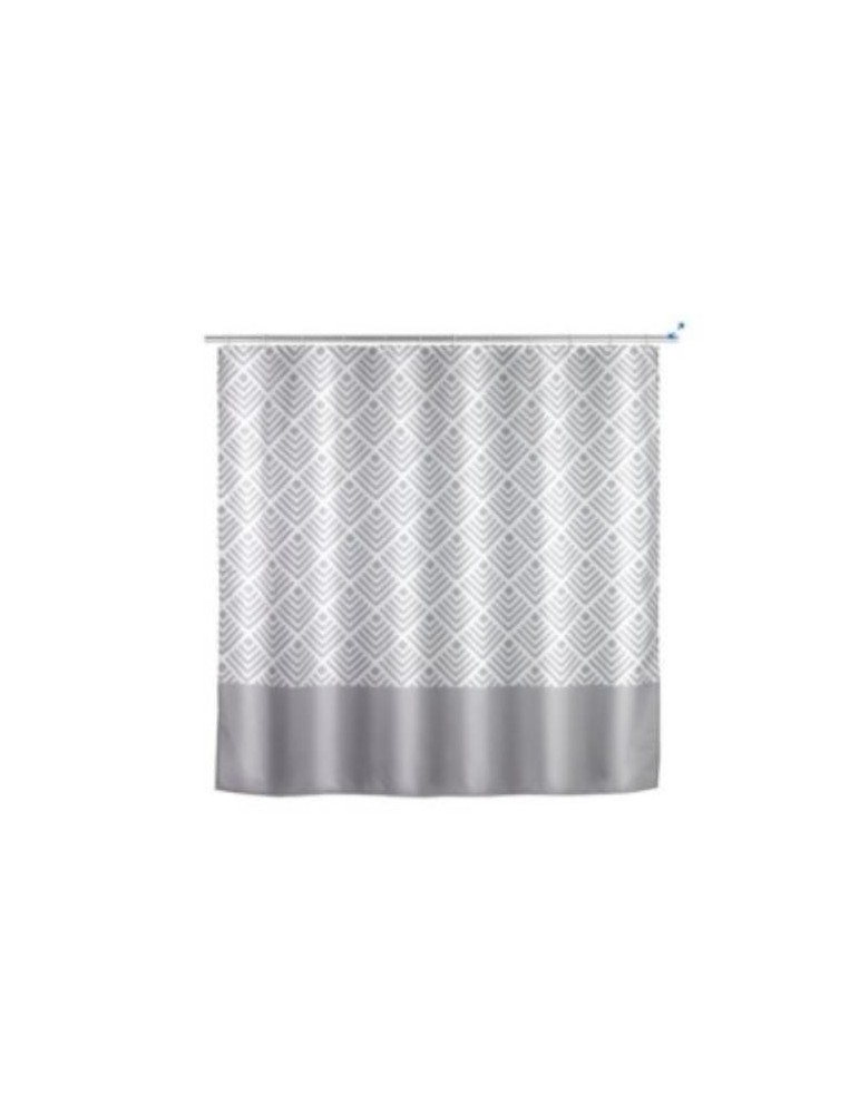 CORTINA DE DUCHA 180X200 POLIESTER GRIS 24687100