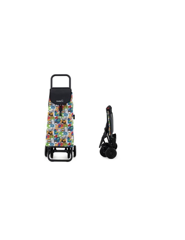 CARRO COMPRA G4P TBO ESTAMPADO 55L. PLEGABLE