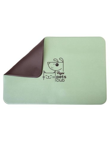 ALFOMBRILLA COMEDEROS 60X40CM PETS CLUB VERDE