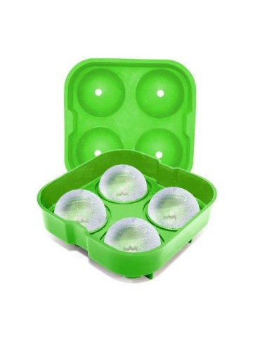 MOLDE SILICONA 4 HIELOS 5,5CM VERDE FIK 182
