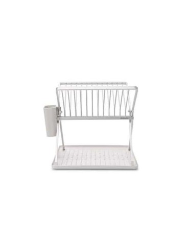ESCURREPLATOS PLEGABLE BLANCO CAPACIDAD 13 PLATOS