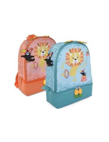 MOCHILA INFANTIL JUNGLE SURTIDO AZUL/ROSA 9935-T