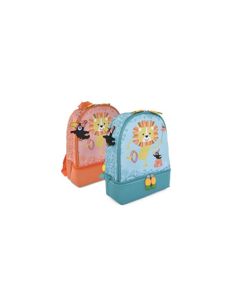 MOCHILA INFANTIL JUNGLE SURTIDO AZUL/ROSA 9935-T
