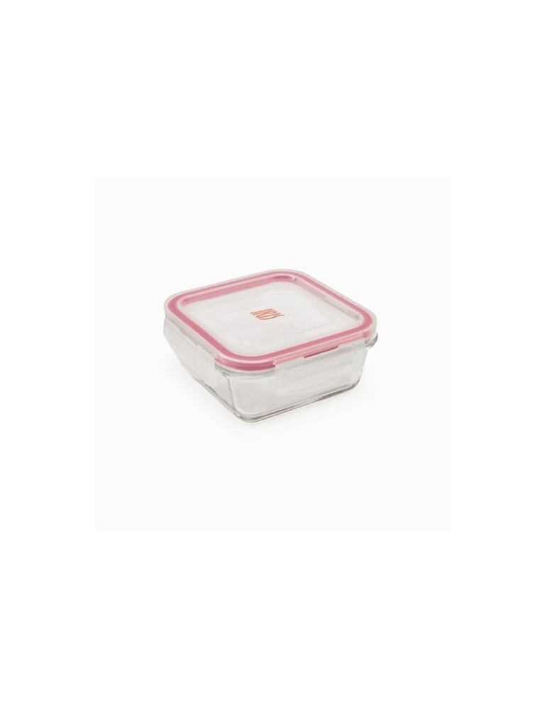 CONTENEDOR CUADRADO VIDRIO 340 ML. 8604-V