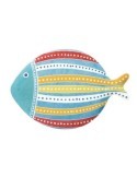 PLATO PESCADO GRANDE 31X21.5CM PORCELANA ROJO