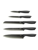 SET 5 CUCHILLO COCINA DAMASK BLACK TITANIUM LOR255