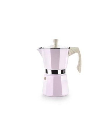CAFETERA ALUMINIO VENETO ROSA 6 TAZAS 627806