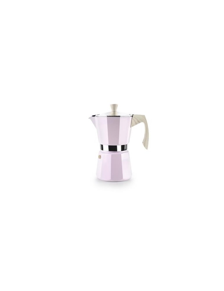 CAFETERA ALUMINIO VENETO ROSA 12 TAZAS 627812