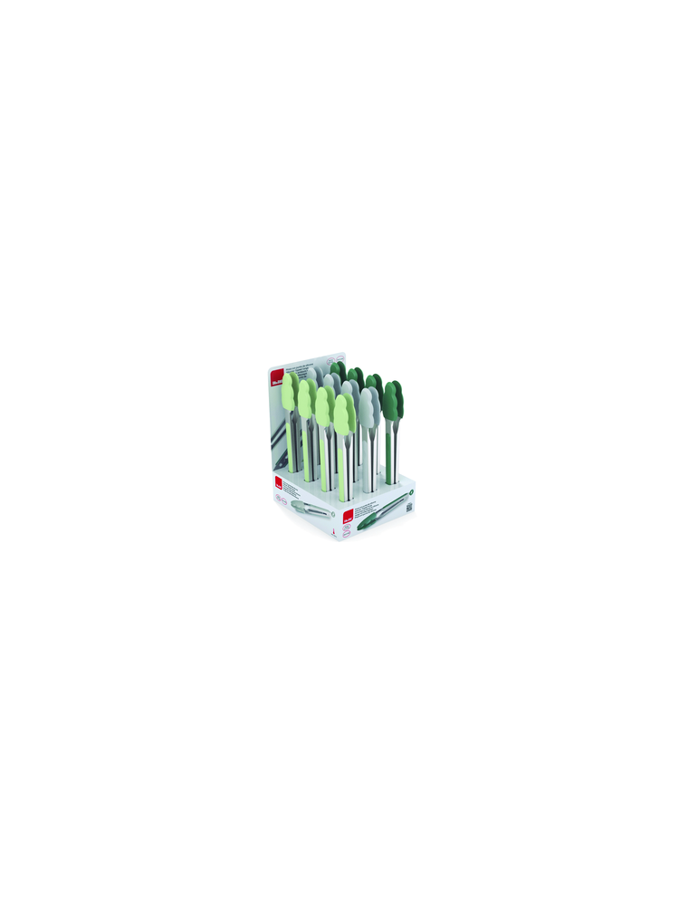 PINZA CON PUNTA DE SILICONA 23CM SURTIDO 695623