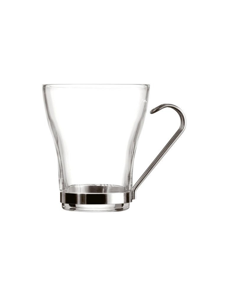 JUEGO 3 TAZAS CAFÉ 11CL CON ASA ACERO INOX 3359137