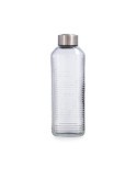 BOTELLA VIDRIO TRANSP ACERO INOX 1,3L VELVET QUID