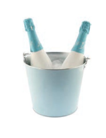 CUBITERA METALIZADA CON ASA AZUL 5L KOALA