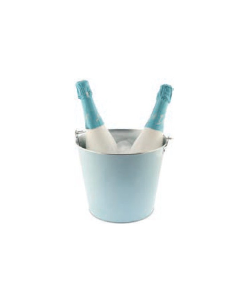 CUBITERA METALIZADA CON ASA AZUL 5L KOALA