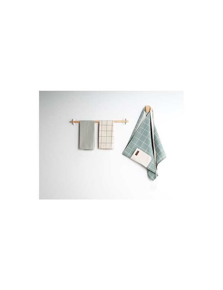 SET3 PCS DELANTAL CORTO Y 2 PAÑOS OKAPI