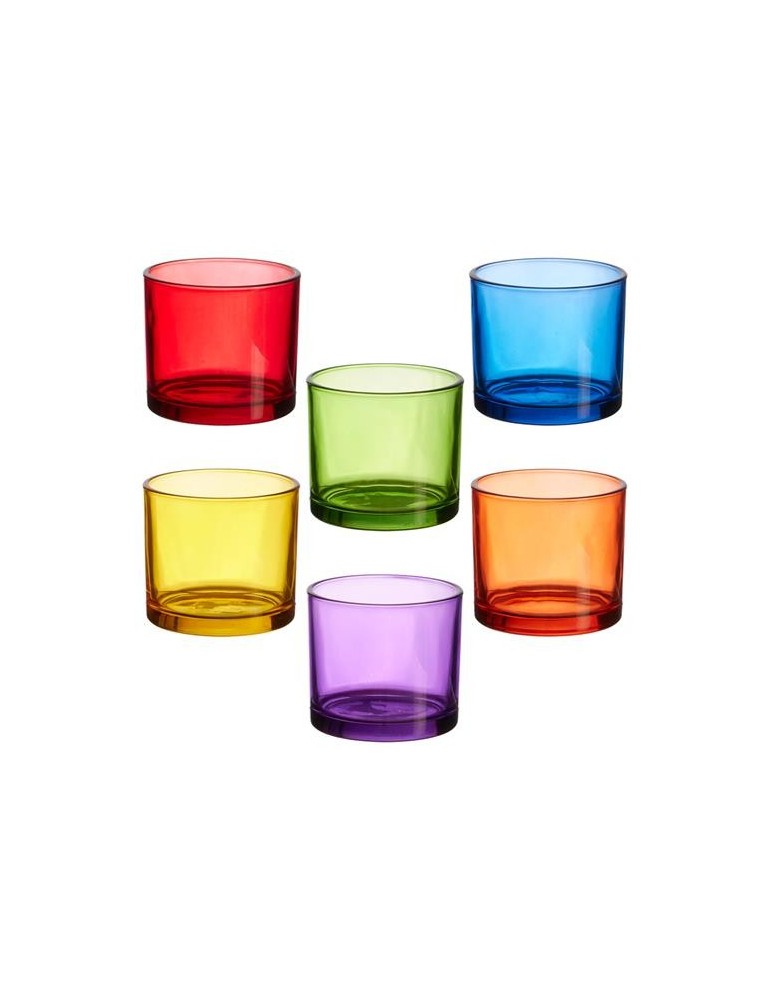 VASO AGUA 16CL (CAJA 6) COLORES SURTIDOS KA0235