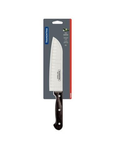 CUCHILLO SANTOKU TRAMONTINA POLYWOOD 18CM