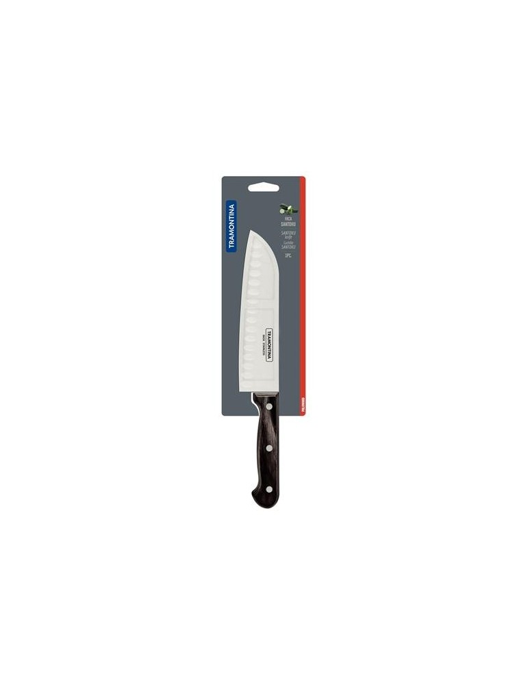 CUCHILLO SANTOKU TRAMONTINA POLYWOOD 18CM