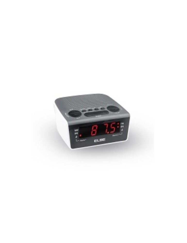 RADIO DESPERTADOR BLANCO AM/FM PANTALLA LED ELBE