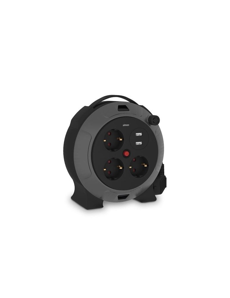 PROLONGADOR DOMESTICO C/ CABLE 3 TOMAS+USB A 5M