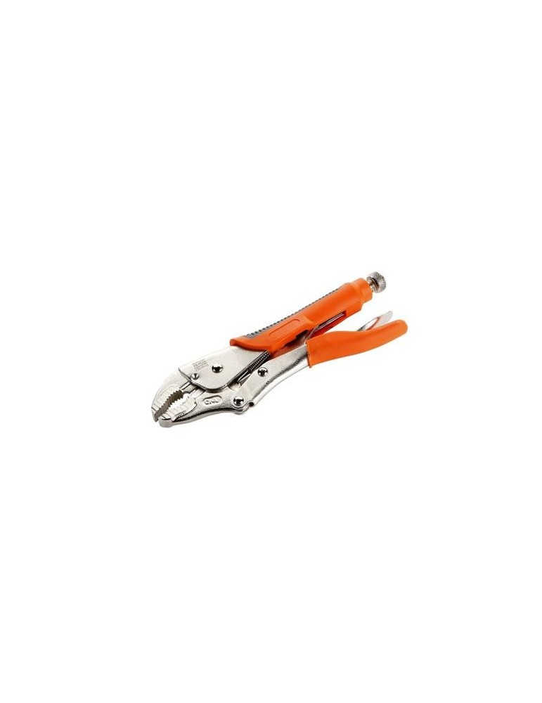 TENAZA GRIP CURVA C/ CORTE 250MM NARANJA 170564