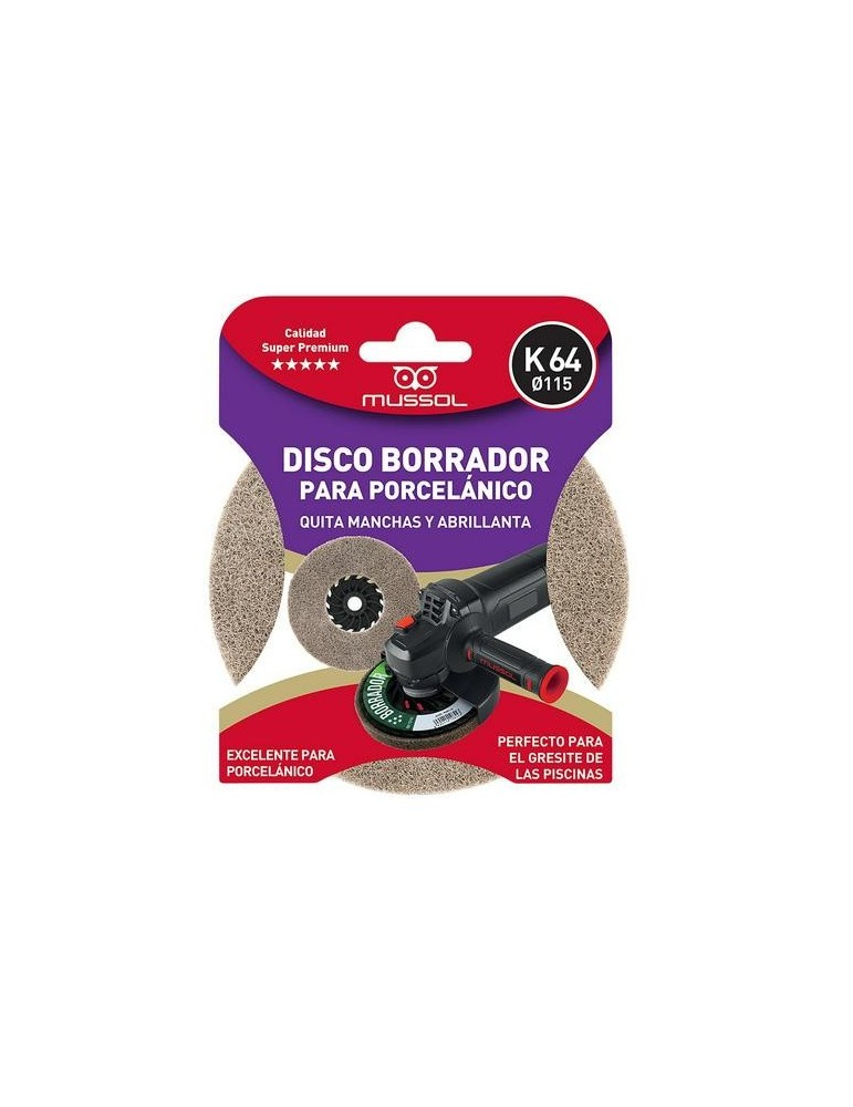 DISCO ABRILLANTADOR BORRADOR PORCELANICO K64 115MM