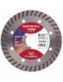 DISCO DIAMANTE HARTMETALL TURBO 125MM EJE 22,23MM