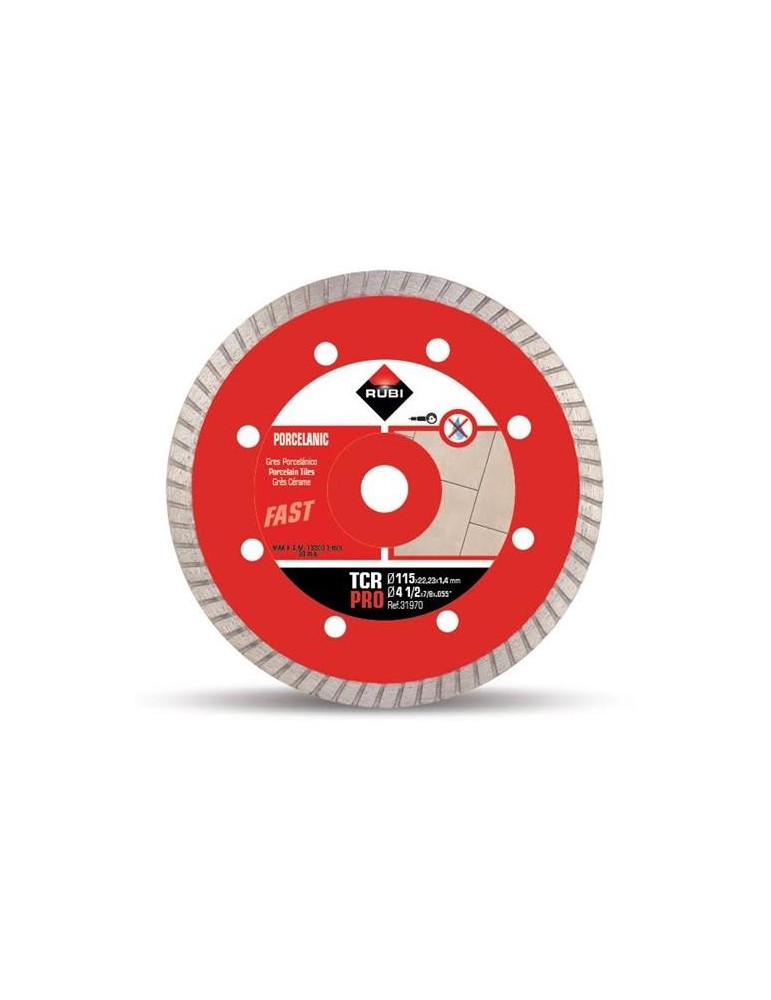 DISCO DIAMANTE PORCELANICO TURBO TCR-115 PRO 31970
