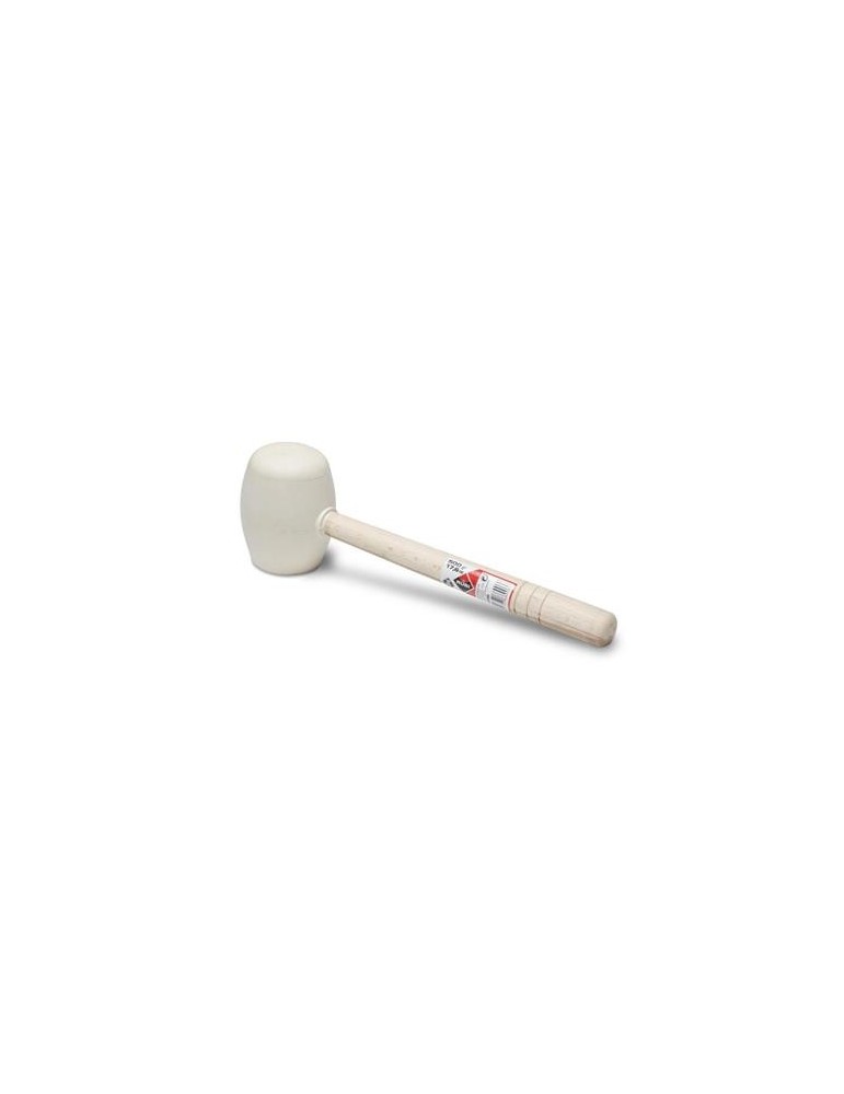 MAZA GOMA BLANCA CARA PLANA ESFERICA 500GR. 66906