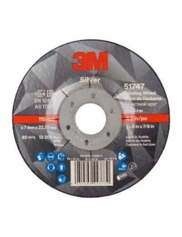 DISCO DESBASTE SILVER T27 115X7X22.23MM. PN51747