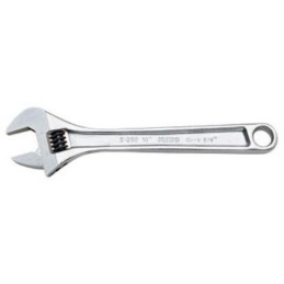 LLAVE AJUSTABLE MOLETA CENTRAL CROMADA 6"