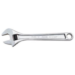 LLAVE AJUSTABLE MOLETA CENTRAL CROMADA 8"