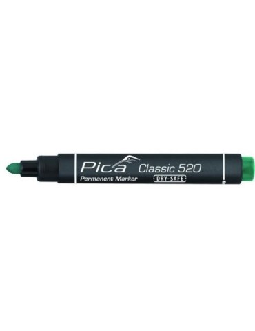 MARCADOR PERMANENTE PICA TIPO BALA VERDE